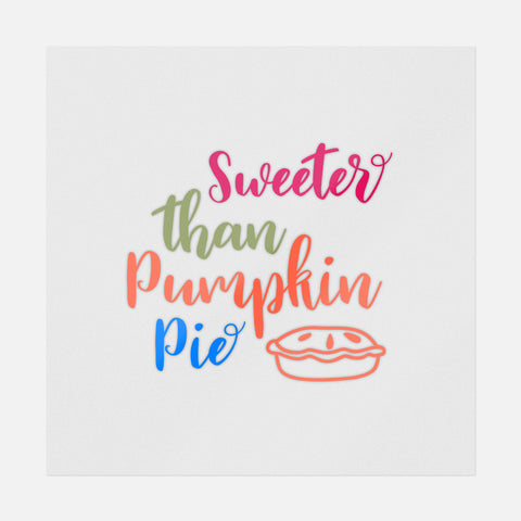 Sweeter Than Pumpkin Pie Transfer