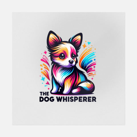 The Dog Whisperer Cute Art Transfer