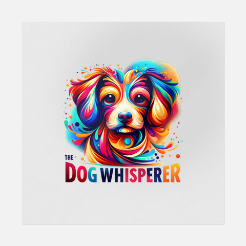 The Dog Whisperer Vibrant Art Transfer