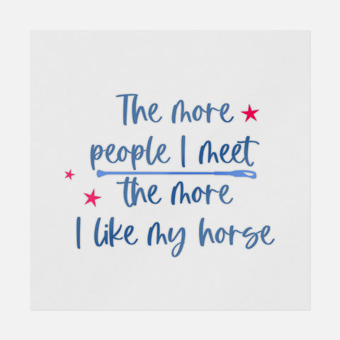 Cuanta más gente conozco, más me gusta mi traslado de caballos