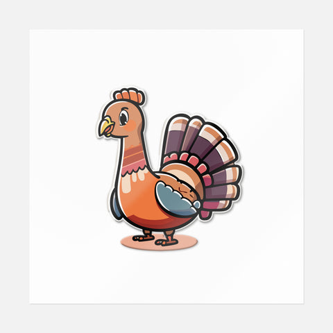 Turkey Delight Thanksgiving Sticker