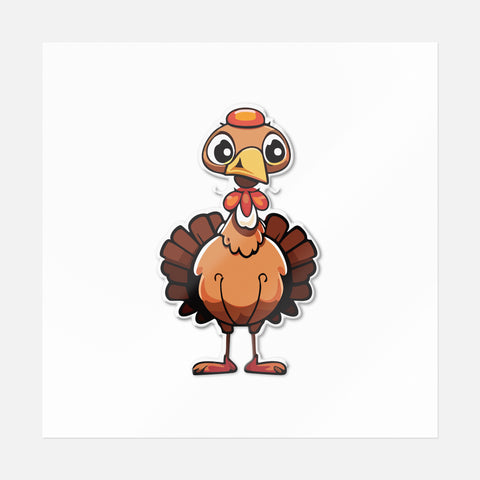 Turkey Tanner Thanksgiving Sticker