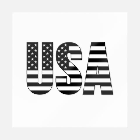 USA American Flag (Black & White)