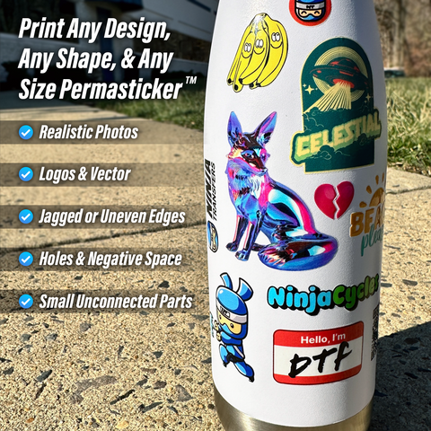 UV DTF 3D PermaStickers™ by Size