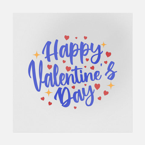 Happy Valentine's Day Hearts - Ready-to-Press DTF Transfer