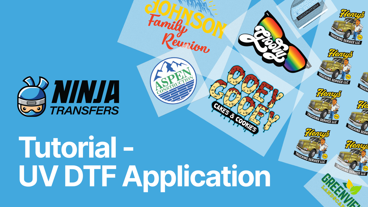 Apllication Sticker UV DTF Stickers | Application Instructions