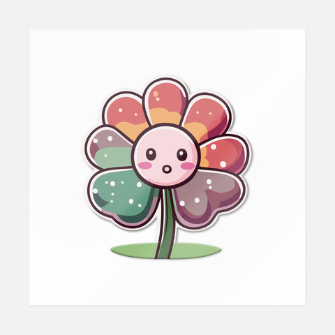 Vivid Blooms Flower Sticker