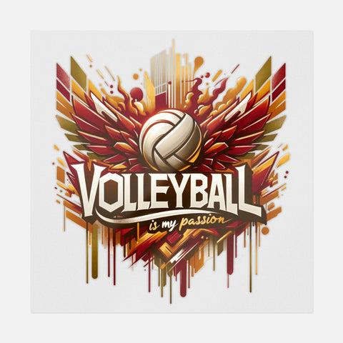 Volleyball Is My Passion Graffiti Transfer