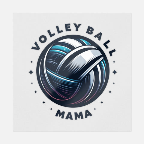 Volleyball Mama Aqua Transfer