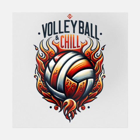 Volleyball & Chill Tattoo Transfer