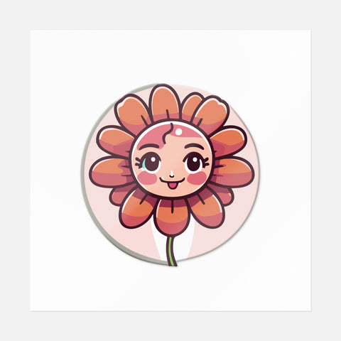 Whimsical Flower Sticker