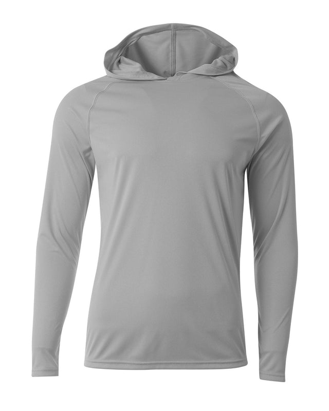 A4 N3409 Men's Cooling Performance Long-Sleeve Hooded T-shirt