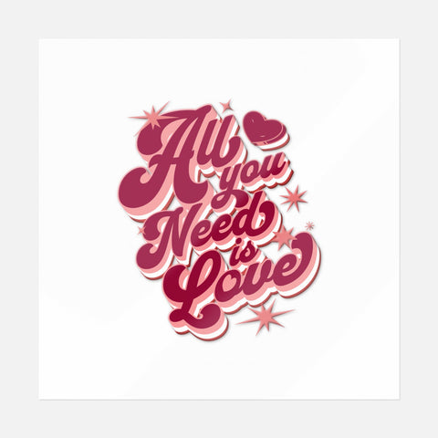 All You Need Is Love Sticker - Ninja Transfers