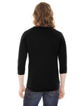 American Apparel BB453W Unisex Poly - Cotton 3/4 - Sleeve Raglan T - Shirt - Ninja Transfers