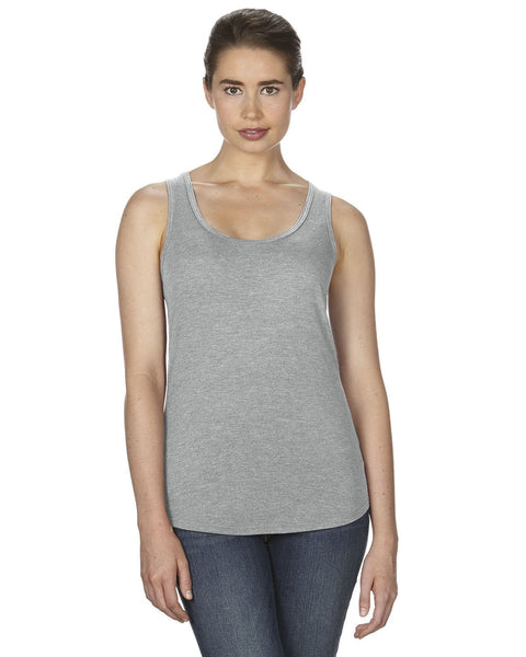 Anvil 6751L Ladies' Triblend Racerback Tank - Ninja Transfers