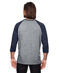 Anvil 6755 Adult Triblend 3/4 - Sleeve Raglan T - Shirt - Ninja Transfers