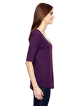 Anvil 6756L Ladies' Triblend Deep Scoop 1/2 - Sleeve T - Shirt - Ninja Transfers