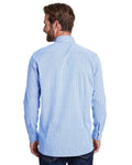 Artisan Collection by Reprime RP220 Men's Microcheck Gingham Long - Sleeve Cotton Shirt - Ninja Transfers