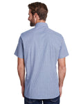 Artisan Collection by Reprime RP221 Mens Microcheck Gingham Short - Sleeve Cotton Shirt - Ninja Transfers