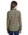 Artisan Collection by Reprime RP350 Ladies' Mulligan Check Long - Sleeve Cotton Shirt - Ninja Transfers