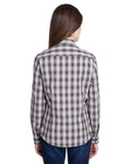 Artisan Collection by Reprime RP350 Ladies' Mulligan Check Long - Sleeve Cotton Shirt - Ninja Transfers