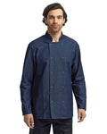 Artisan Collection by Reprime RP660 Unisex Denim Chef's Coat - Ninja Transfers