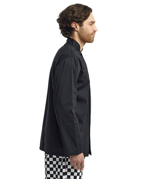 Artisan Collection by Reprime RP665 Unisex Studded Front Long - Sleeve Chef's Coat - Ninja Transfers