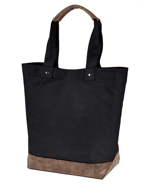 Authentic Pigment AP1921 Canvas Resort Tote - Ninja Transfers