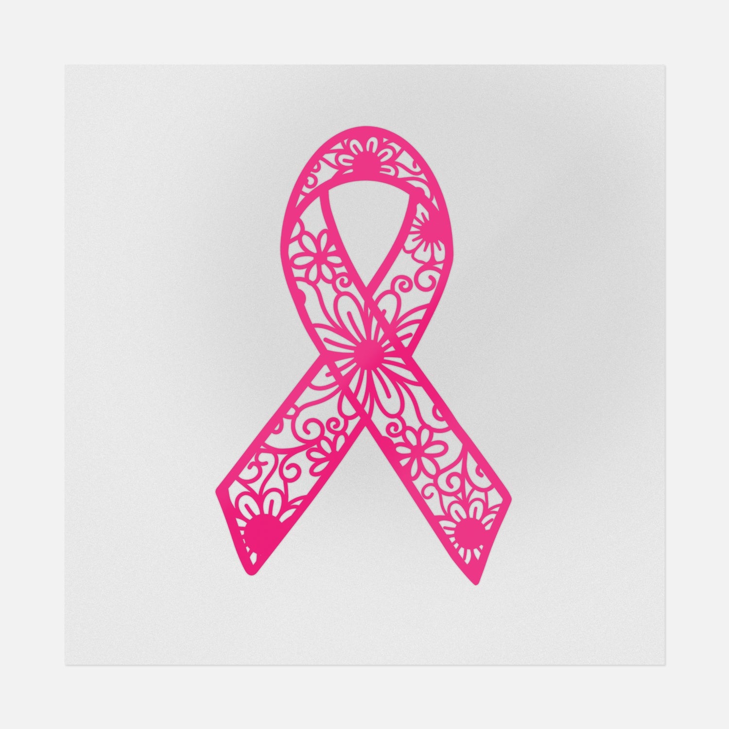 Awareness Ribbon Mandala | Breast Cancer Awareness Ready-to-Press DTF ...