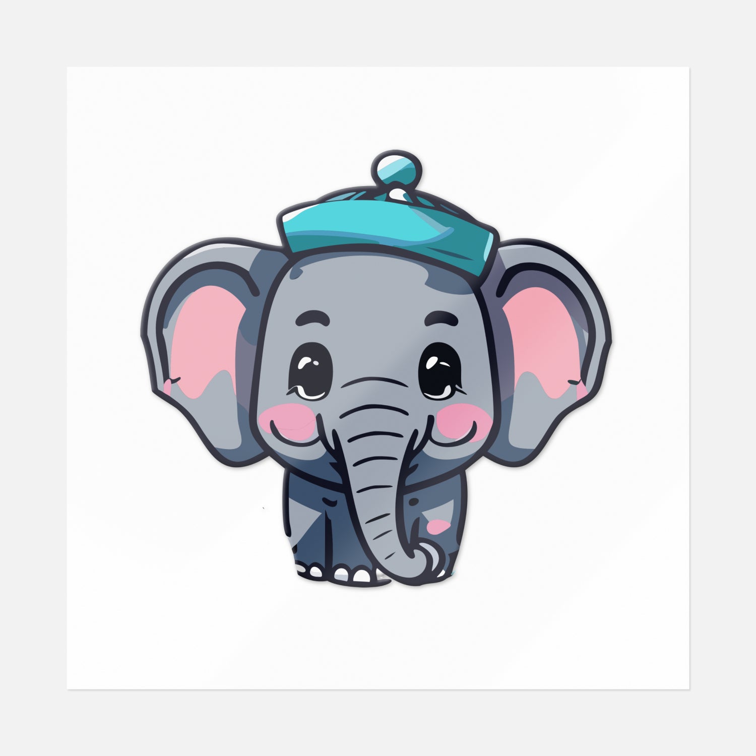 Baby Elephant Sticker | UV DTF Transfer Stickers