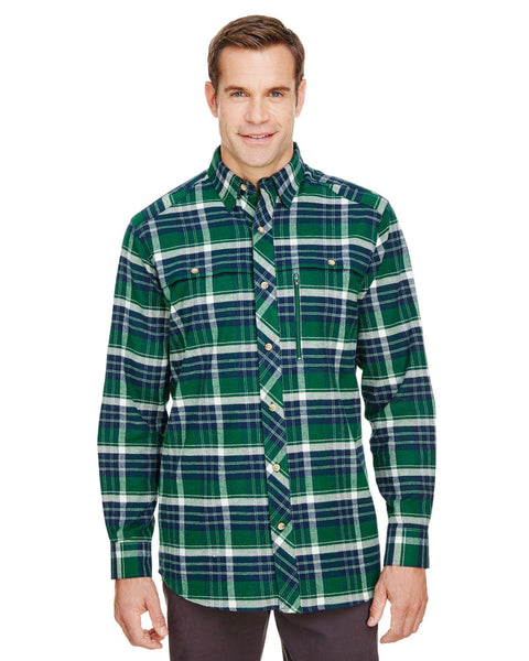 Backpacker BP7091 Men's Stretch Flannel Shirt - Ninja Transfers