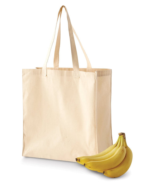 BAGedge BE055 6 oz. Canvas Grocery Tote - Ninja Transfers