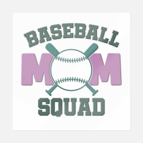 Baseball Mom Squad Sticker - Ninja Transfers