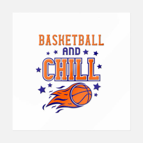 Basketball And Chill Sticker - Ninja Transfers