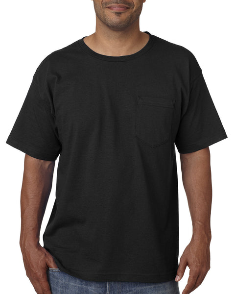 Bayside BA5070 Adult Short - Sleeve T - Shirt with Pocket - Ninja Transfers