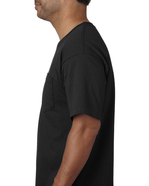 Bayside BA5070 Adult Short - Sleeve T - Shirt with Pocket - Ninja Transfers