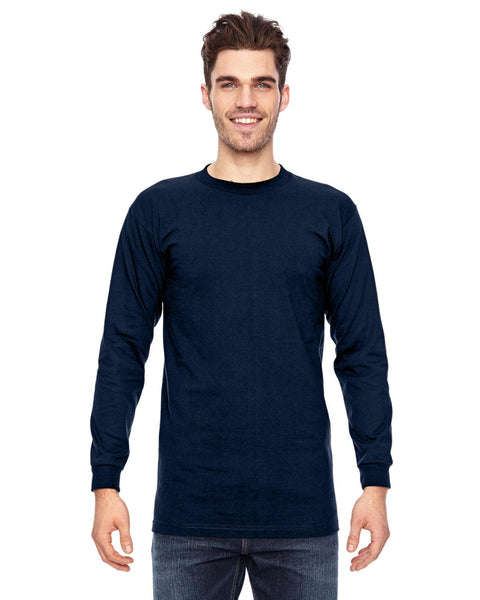 Bayside BA6100 Adult 6.1 oz., 100% Cotton Long Sleeve T - Shirt - Ninja Transfers