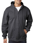 Bayside BA900 Adult 9.5oz., 80% cotton/20% polyester Full - Zip Hooded Sweatshirt - Ninja Transfers