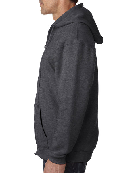 Bayside BA900 Adult 9.5oz., 80% cotton/20% polyester Full - Zip Hooded Sweatshirt - Ninja Transfers