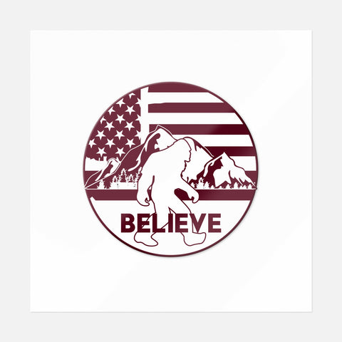 Believe US Flag Sticker - Ninja Transfers