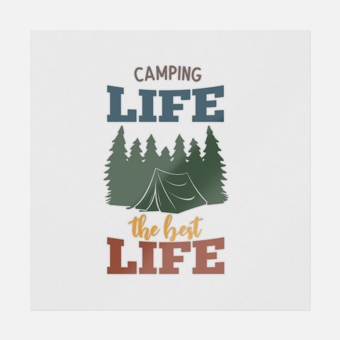 Camping Life The Best Life Transfer