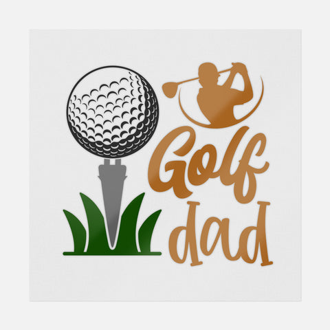 Golf Dad Brown Transfer