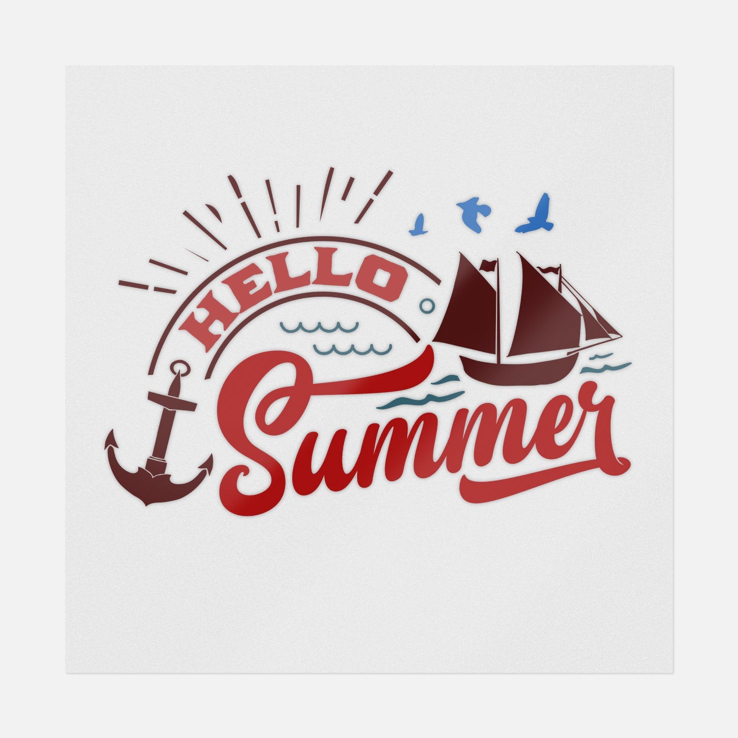 Hello Summer | Summer Ready-to-Press DTF Transfers