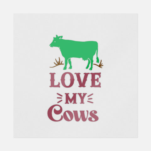 Love My Cows Transfer