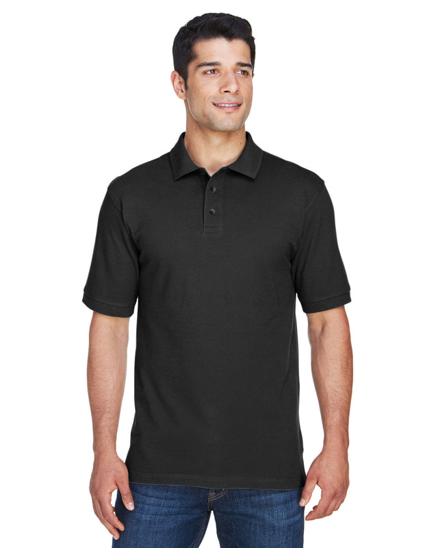 Harriton M200T Men's Tall 6 oz. Ringspun Cotton Piqu Short-Sleeve Polo