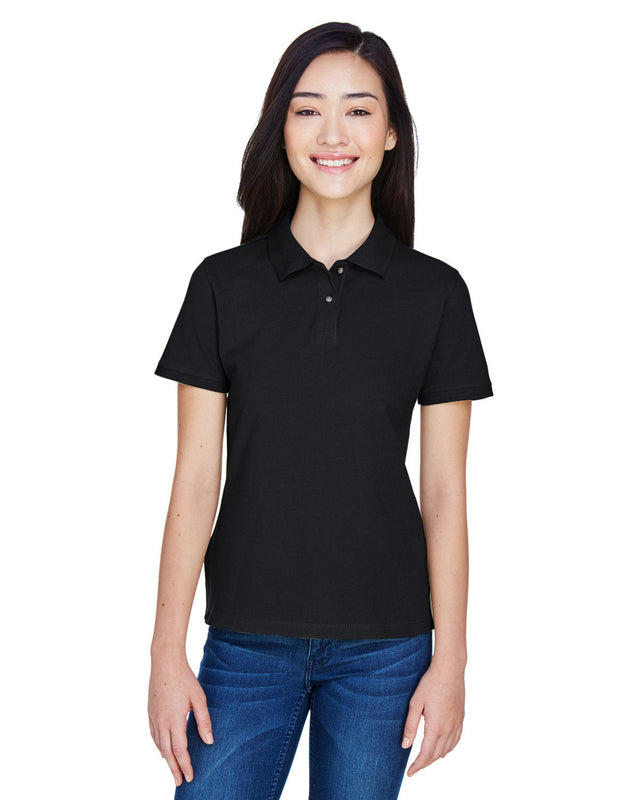 Harriton M200W Ladies' 6 oz. Ringspun Cotton Piqu Short-Sleeve Polo