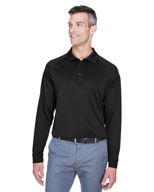 Harriton M211L Advantage Snag Protection Plus Polo táctico de manga larga para hombre