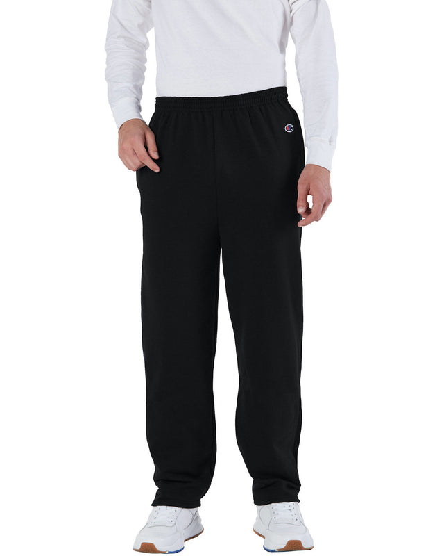 Champion P800 Adult Double Dry Eco Open-Bottom Fleece Pant with Pockets