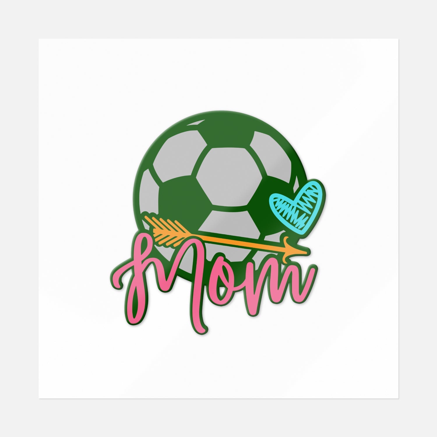 Soccer Mom Arrow Sticker | UV DTF Transfer Stickers