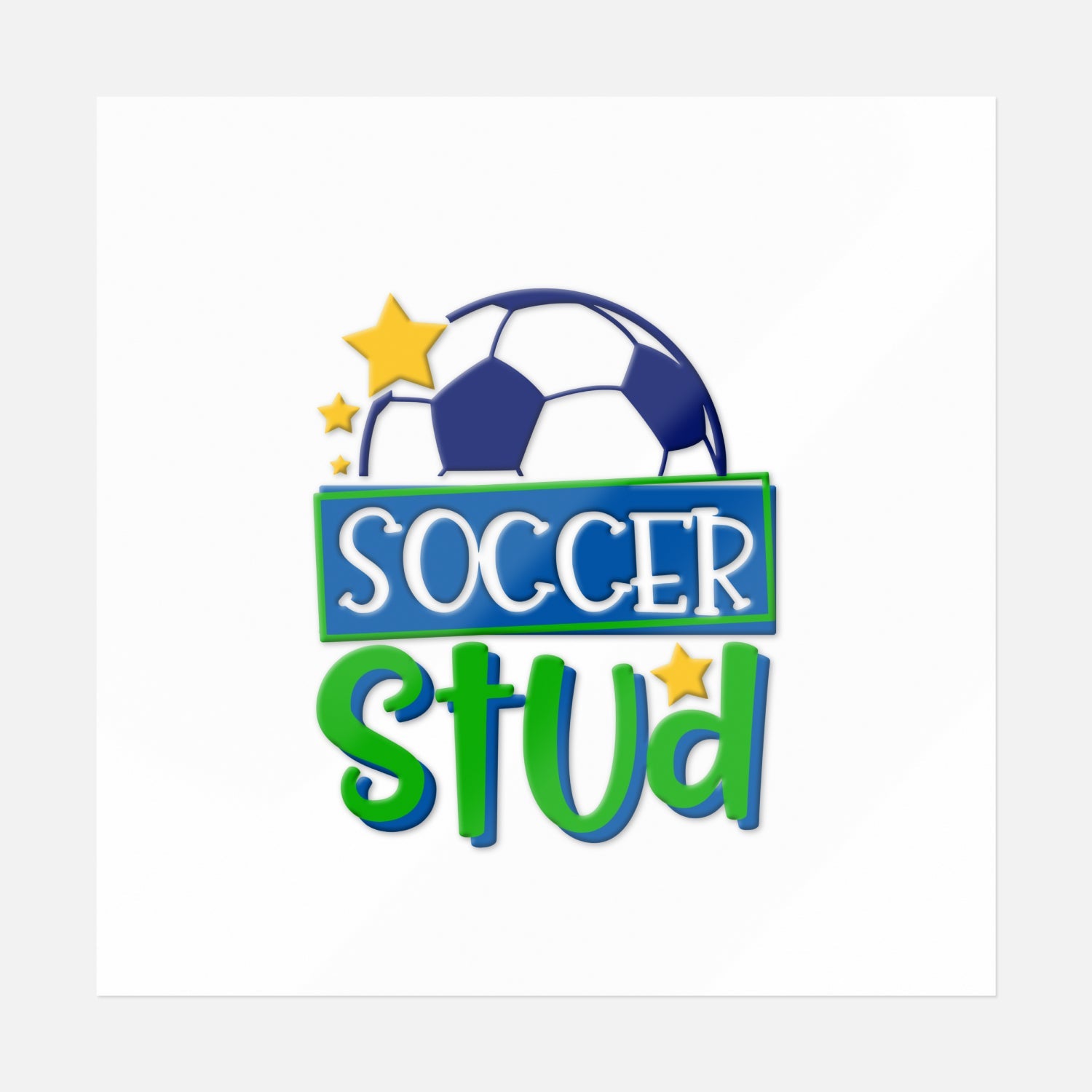 Soccer Stud Sticker | UV DTF Transfer Stickers